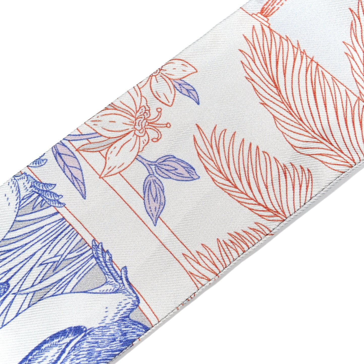 Silk Precious Paradise Twilly Gris Perle Bleu Vif Rose Pale