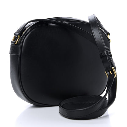 Celine Calfskin Quilted Medium C Charm Bag Black 3 of 10