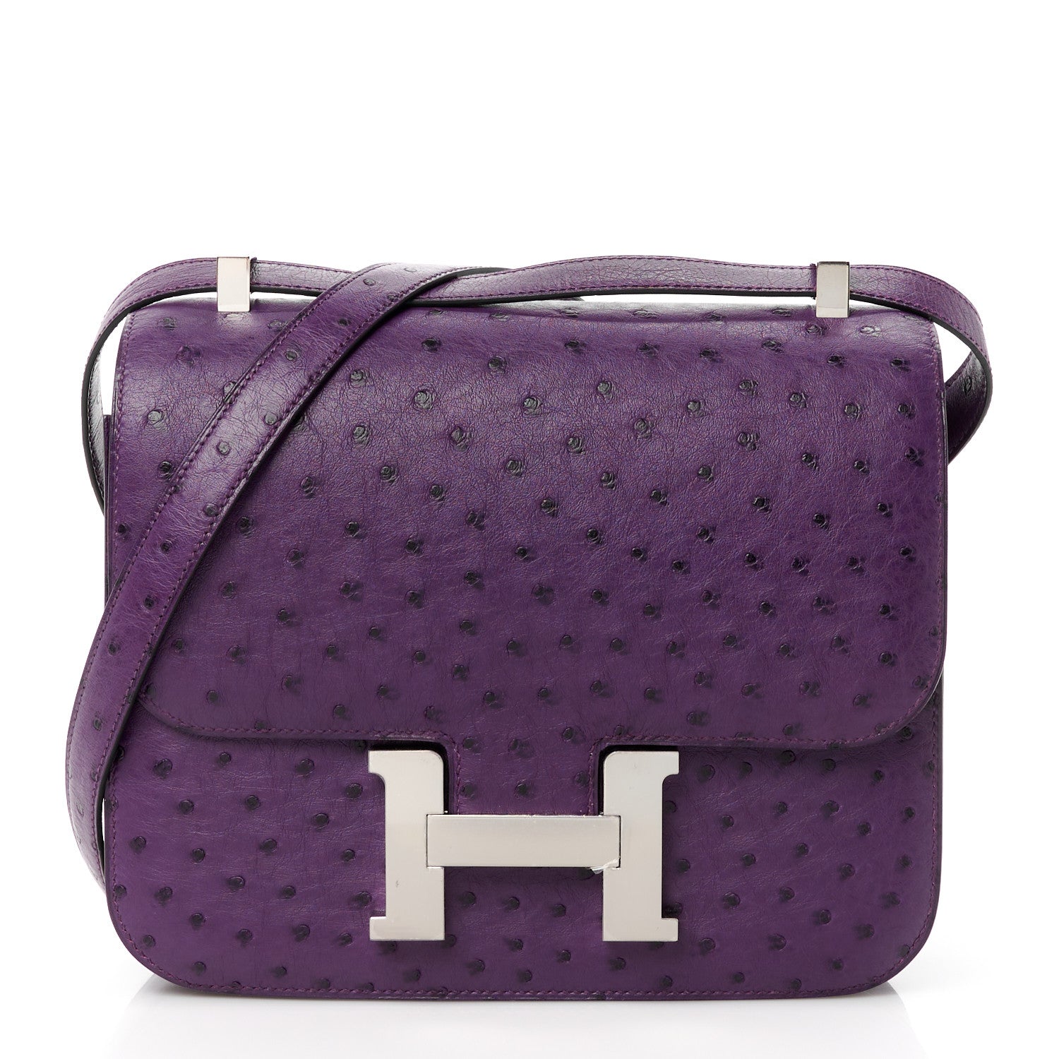 Hermes Ostrich Constance 24 Violine 1 of 11