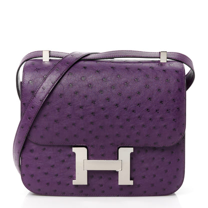 Hermes Ostrich Constance 24 Violine 1 of 11