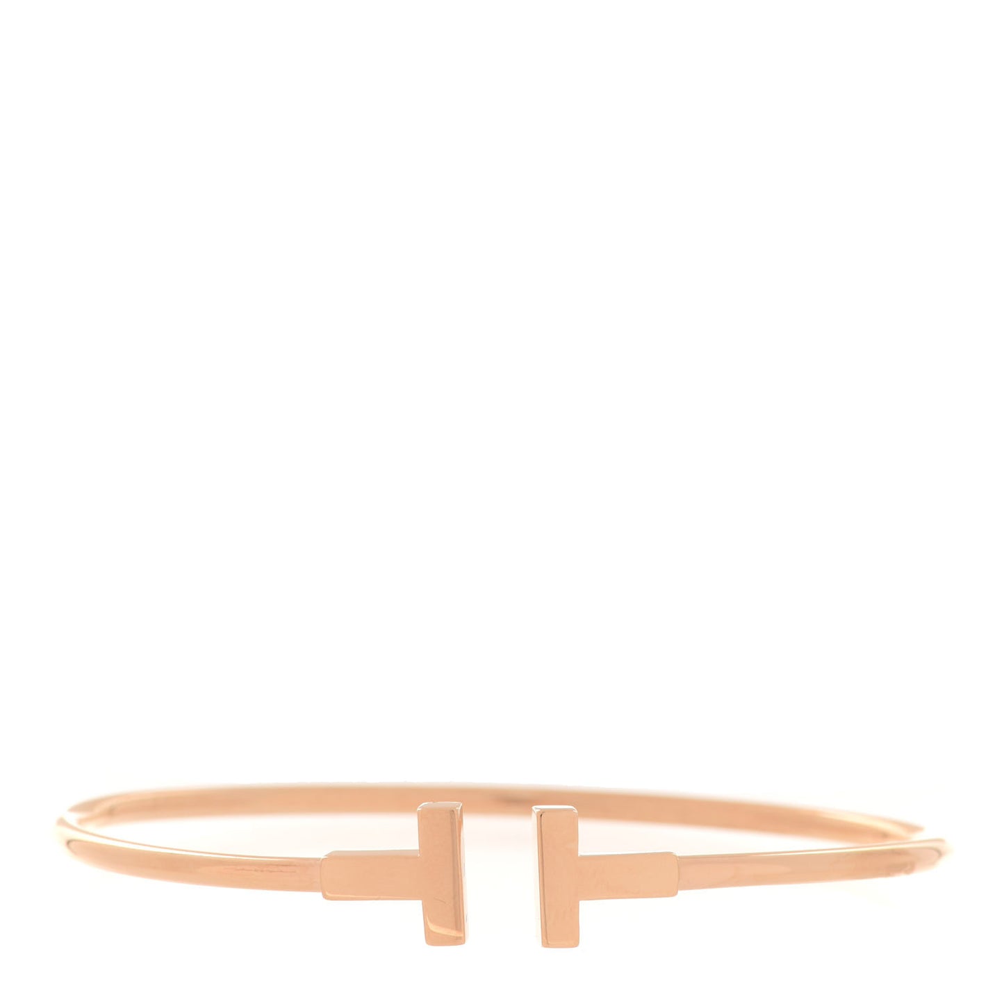 18K Rose Gold T Wire Bracelet