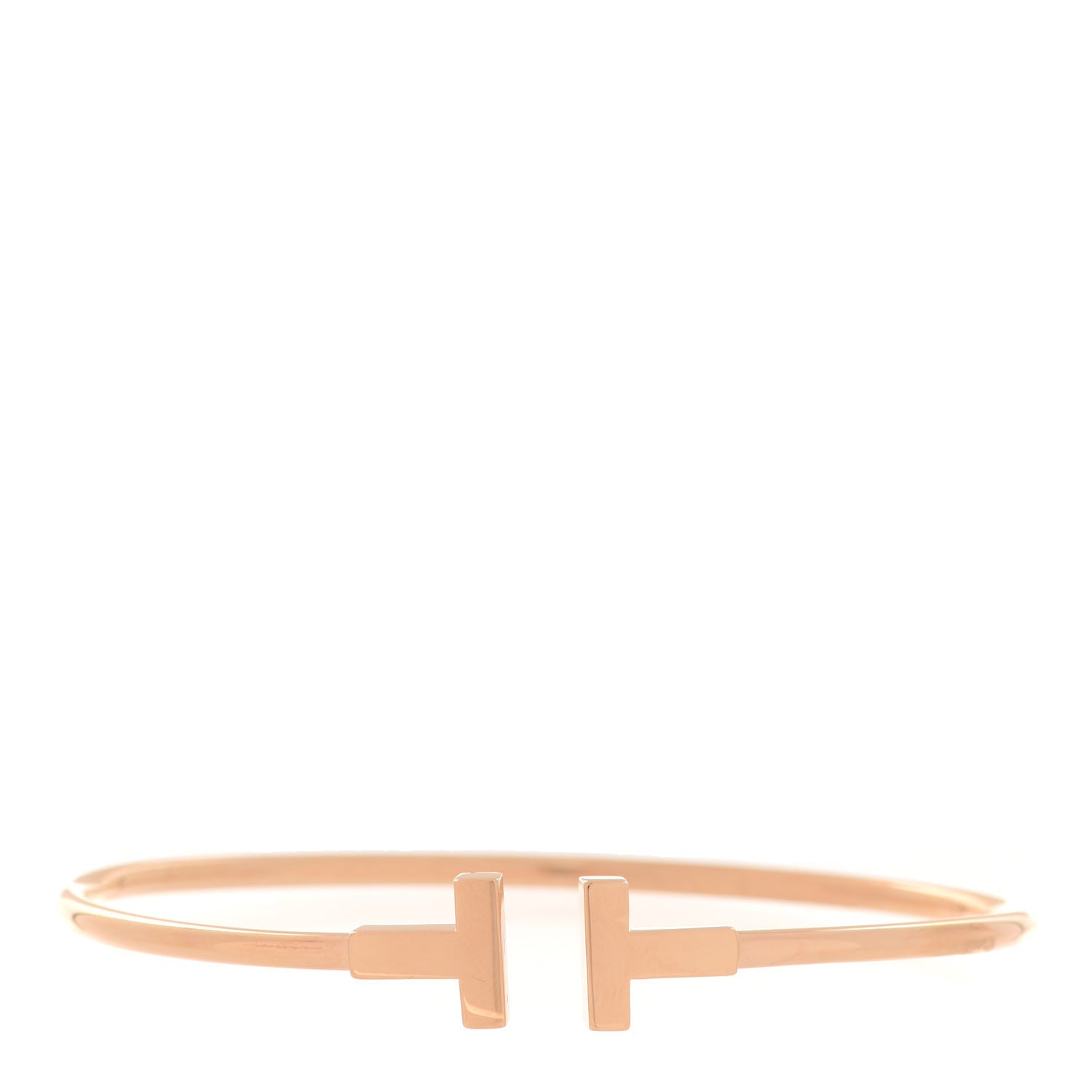 Tiffany 18K Rose Gold T Wire Bracelet 1 of 5