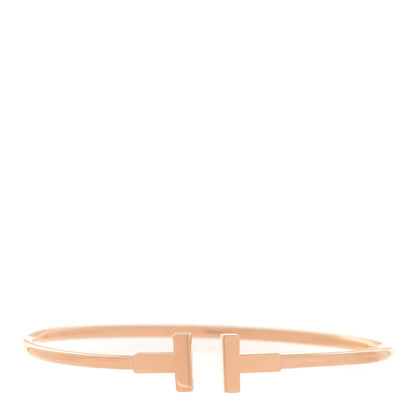 Tiffany 18K Rose Gold T Wire Bracelet 1 of 5