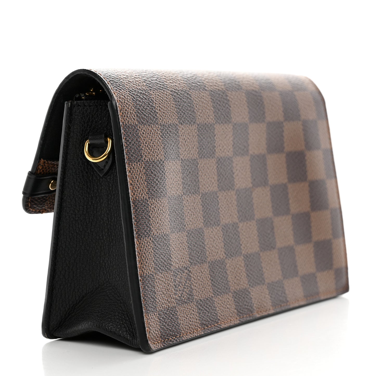 Damier Ebene Vavin Chain Wallet Black