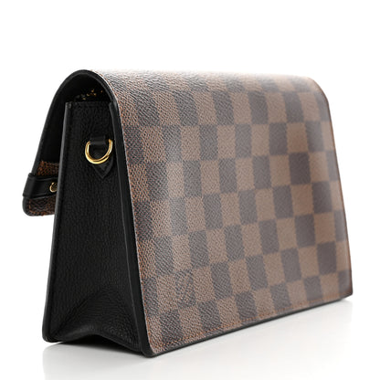 Louis Vuitton Damier Ebene Vavin Chain Wallet Black 3 of 12