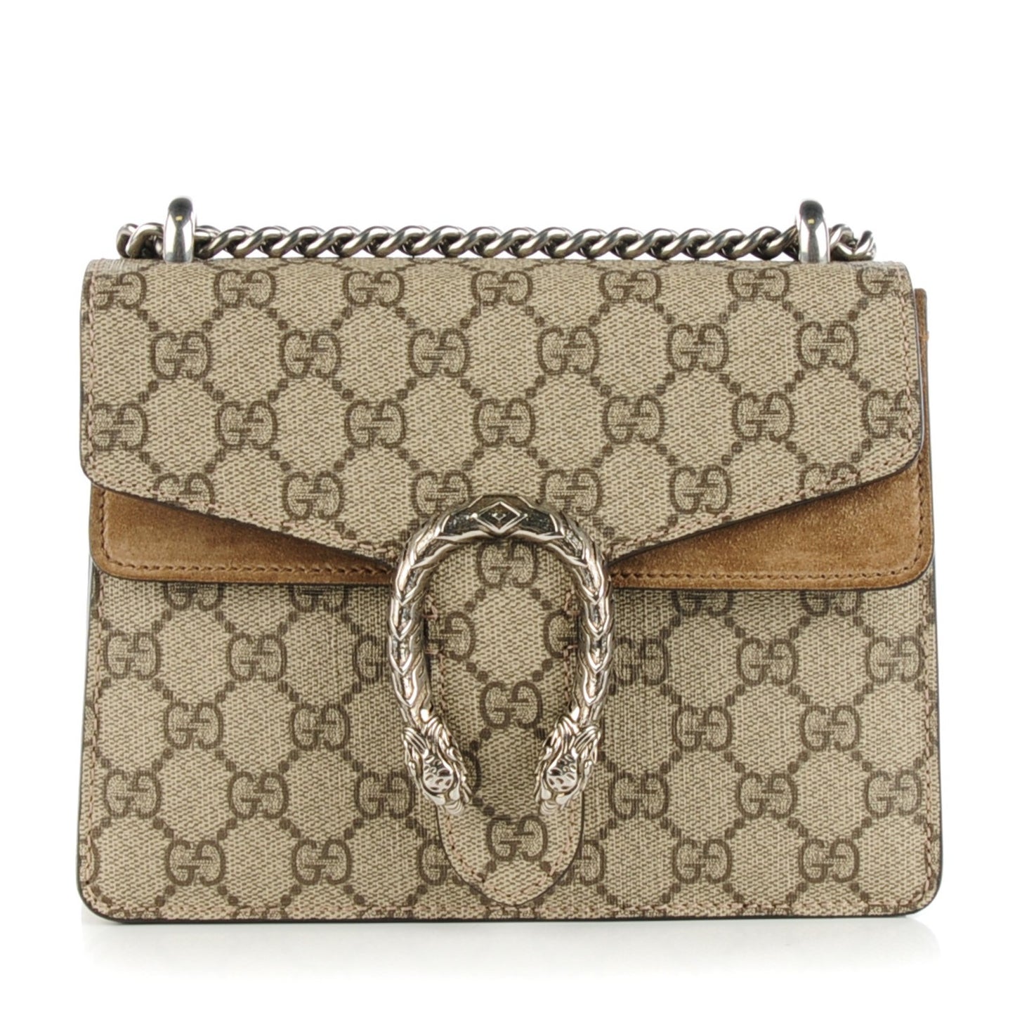 GG Supreme Monogram Mini Dionysus Shoulder Bag Taupe