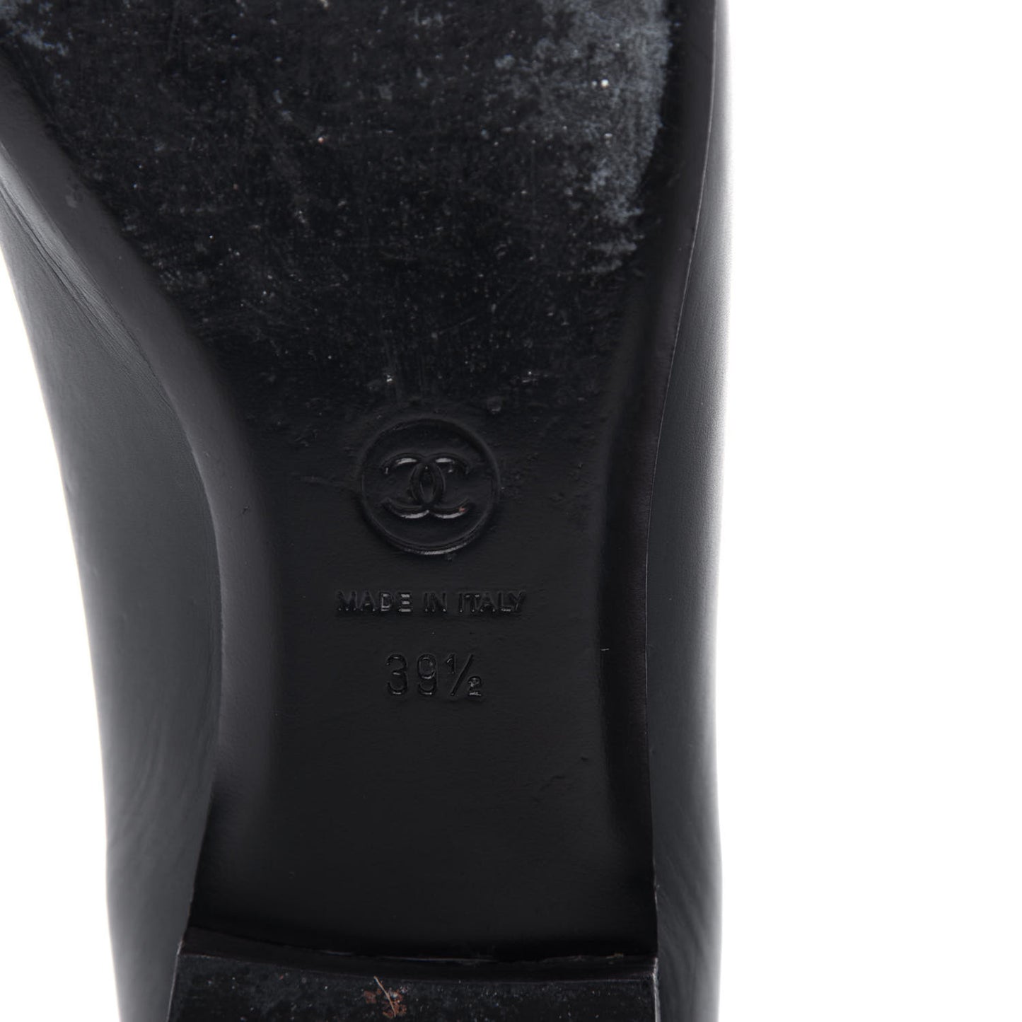 Lambskin Grosgrain Camellia Ballerina Flats 39.5 Black