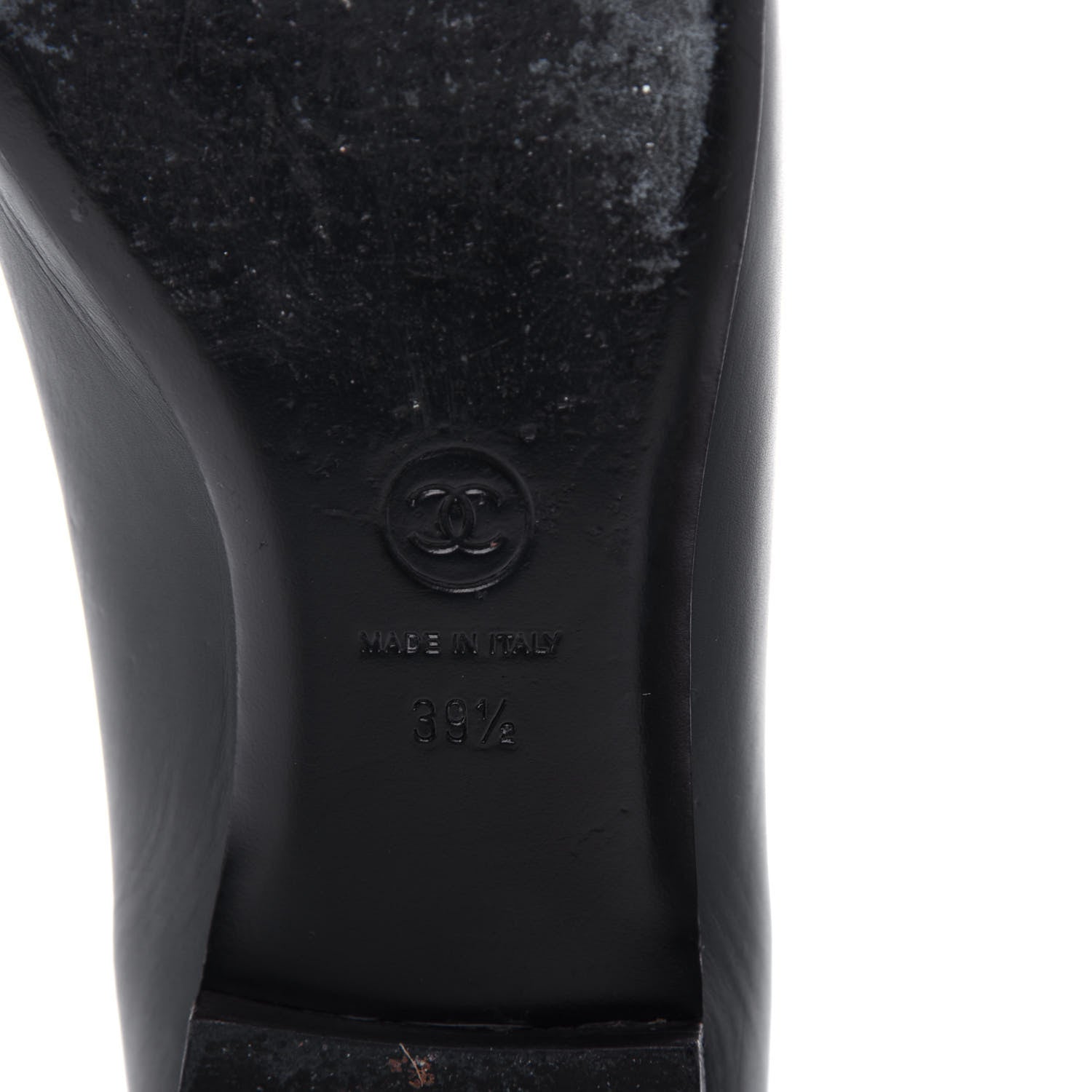 Chanel Lambskin Grosgrain Camellia Ballerina Flats 39.5 Black 9 of 10