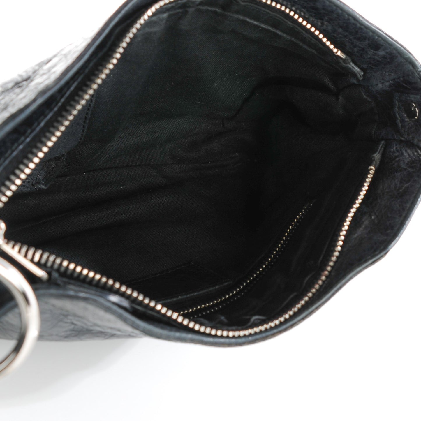 Agneau Giant 12 Silver Hardware Hip Black