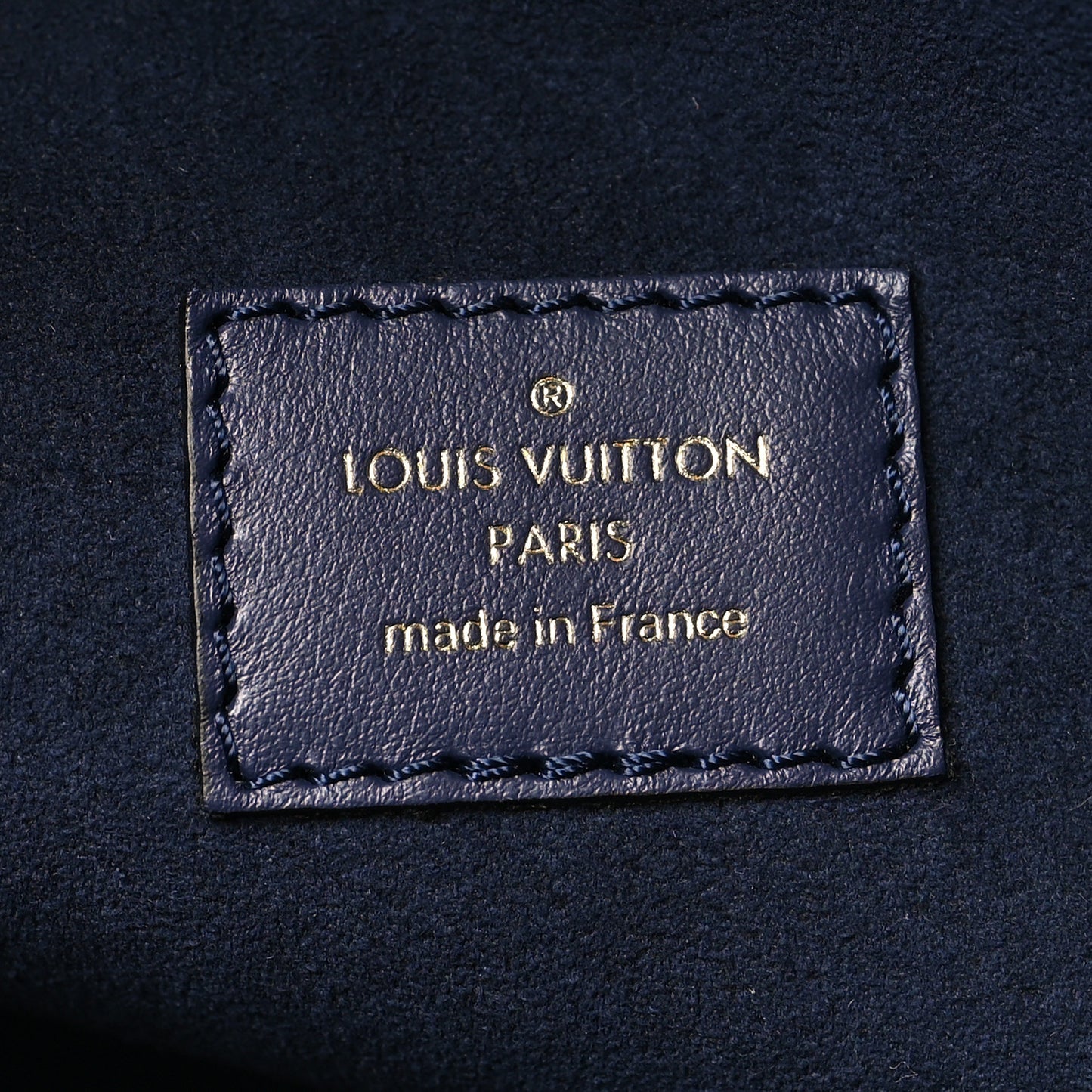 Calfskin Mahina Braided On My Side MM Navy Blue