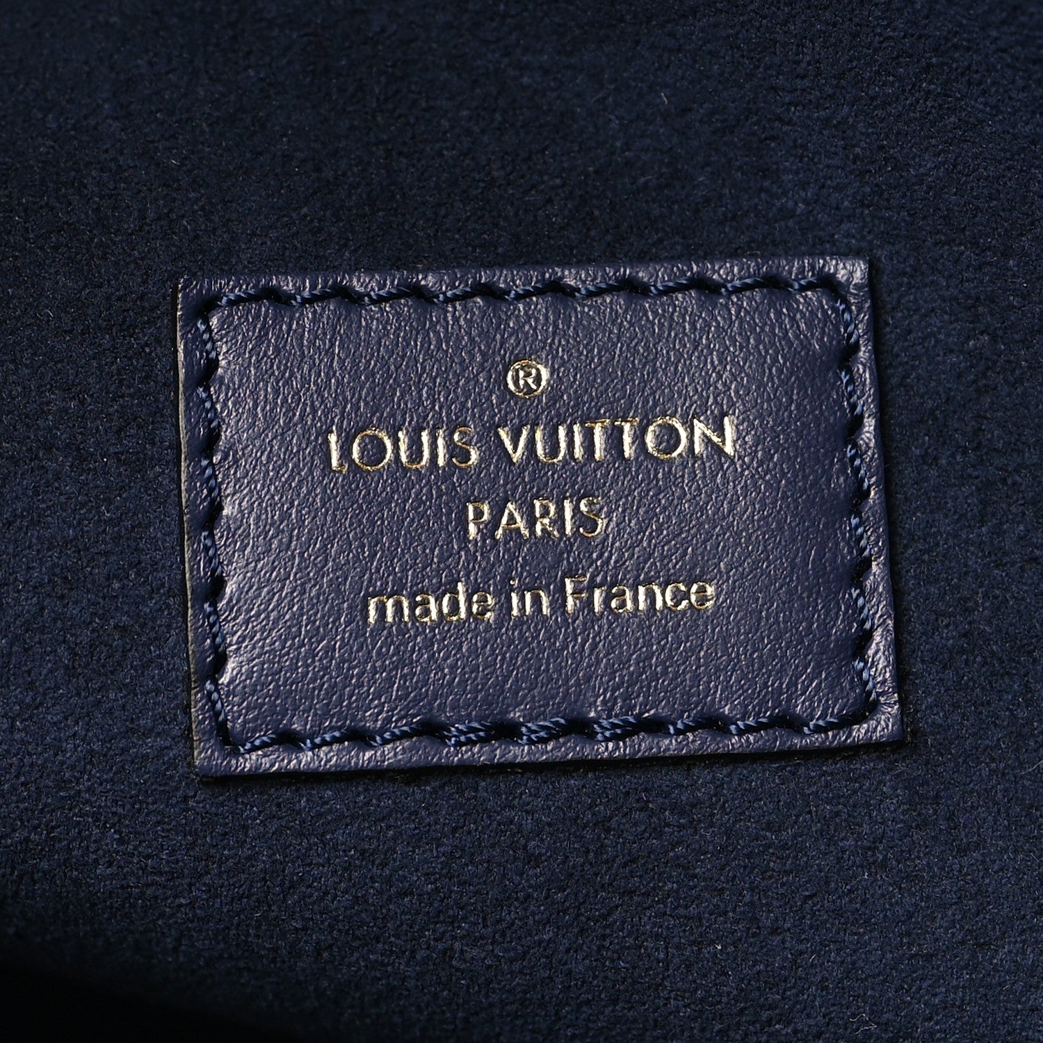 Louis Vuitton Calfskin Mahina Braided On My Side MM Navy Blue 6 of 10