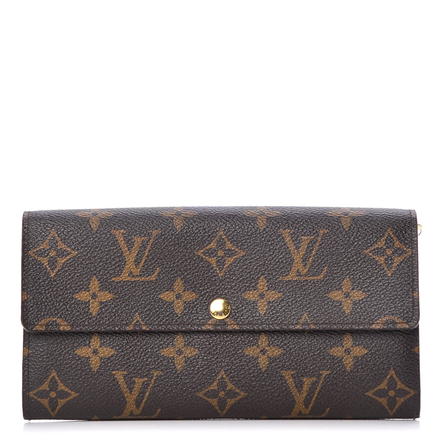 Monogram Leopard Sarah Wallet Blue Infini