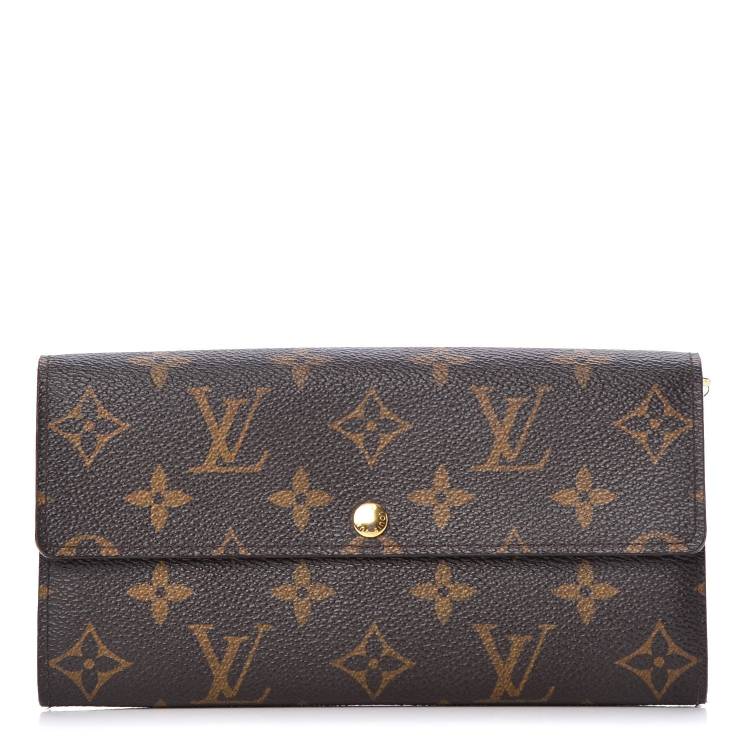 Louis Vuitton Monogram Leopard Sarah Wallet Blue Infini 1 of 18