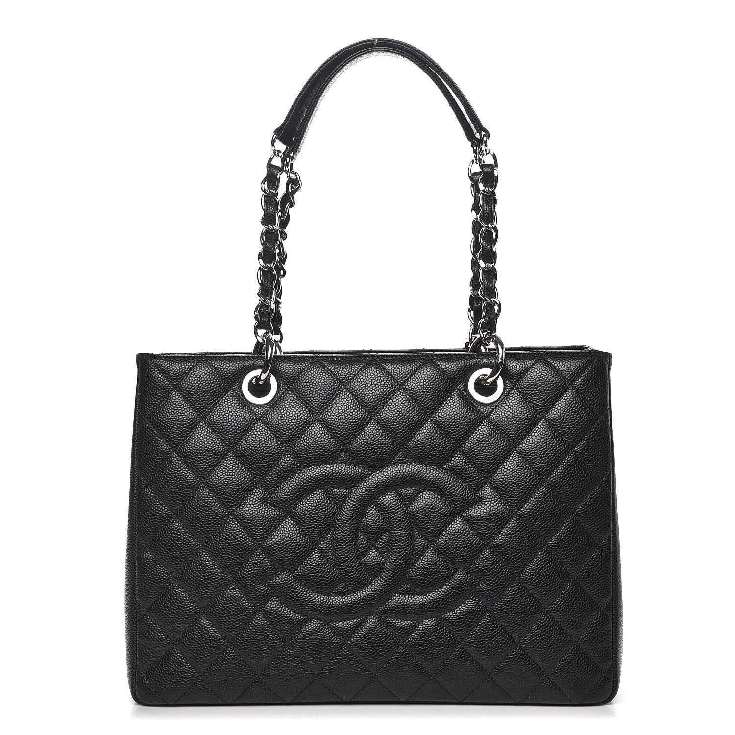 Chanel Caviar Quilted Grand Shopping Tote GST Black 1 of 9