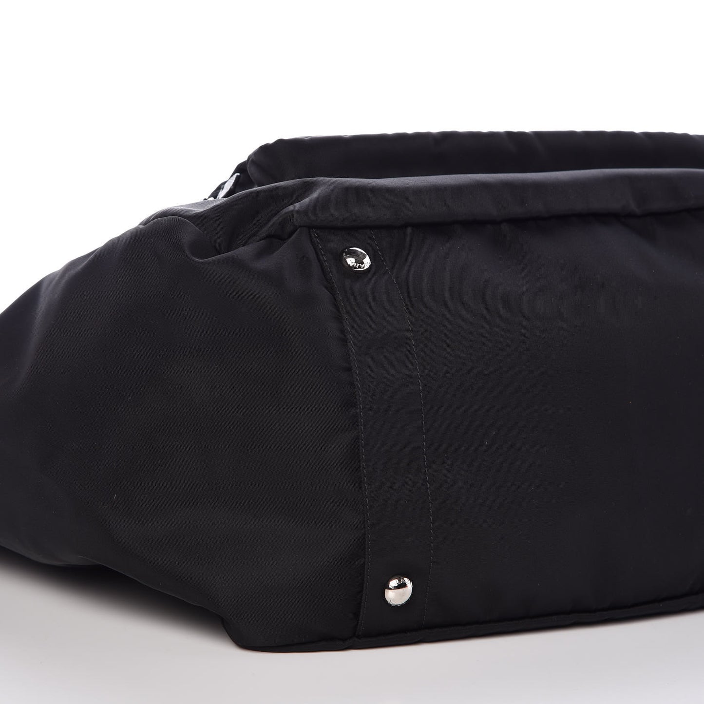 Tessuto Nylon Vela Diaper Bag Black