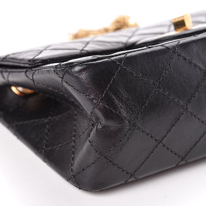 Chanel Aged Calfskin Quilted 2.55 Reissue 224 Flap Black 8 of 12