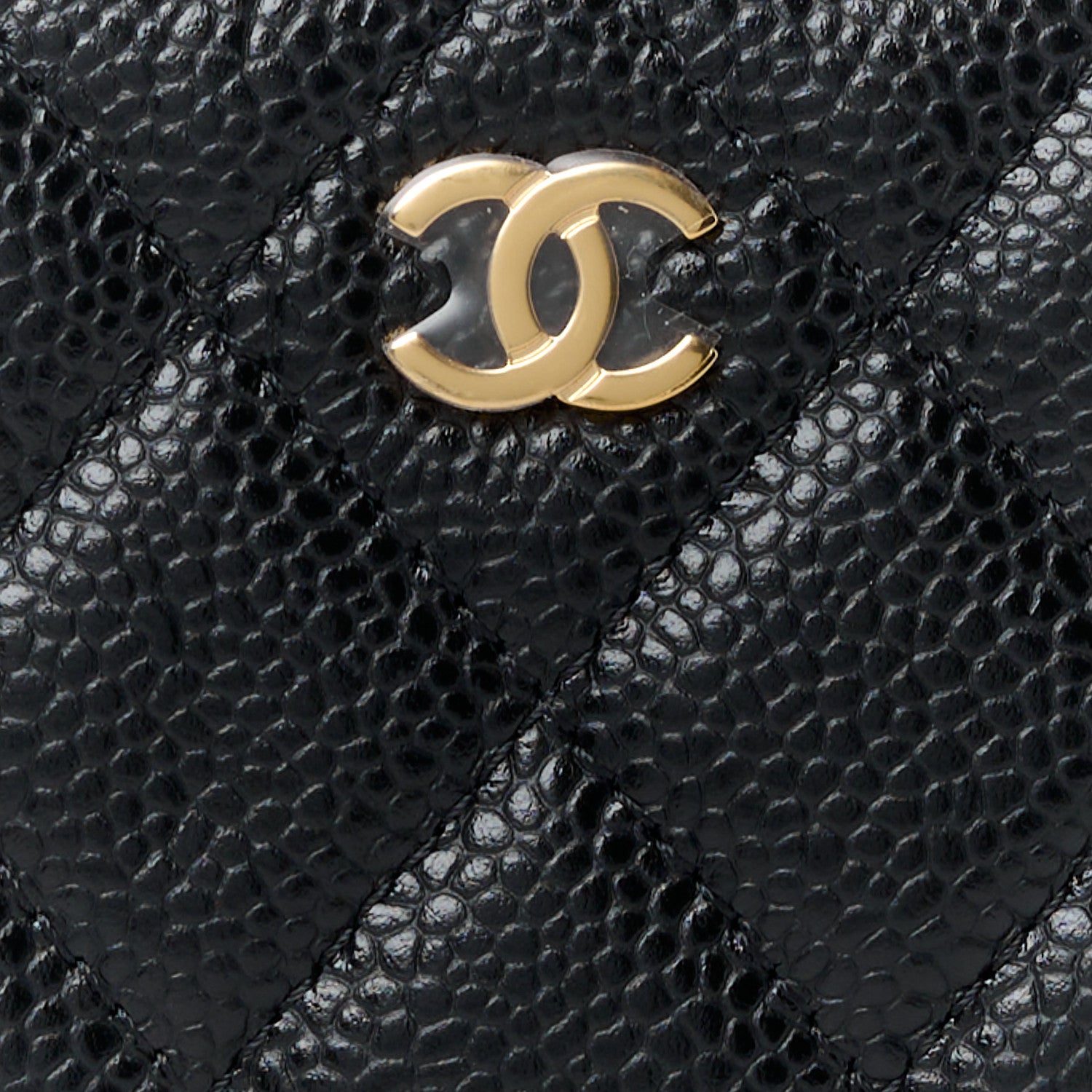 Chanel Caviar Quilted Classic Zipped Coin Purse Black 7 of 9