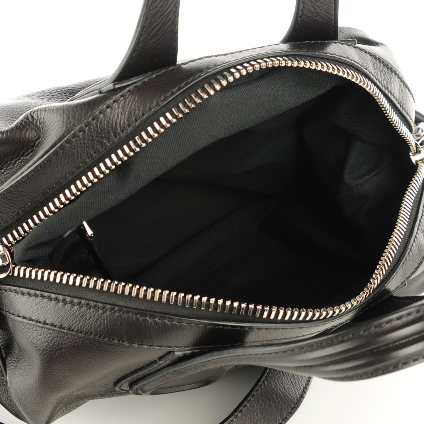 Waxed Calfskin Small Nightingale Black
