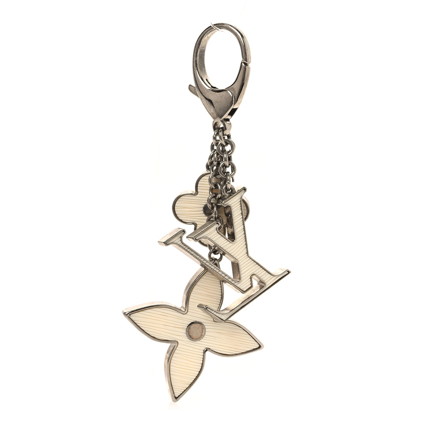Fleur d Epi Bag Charm Ivory