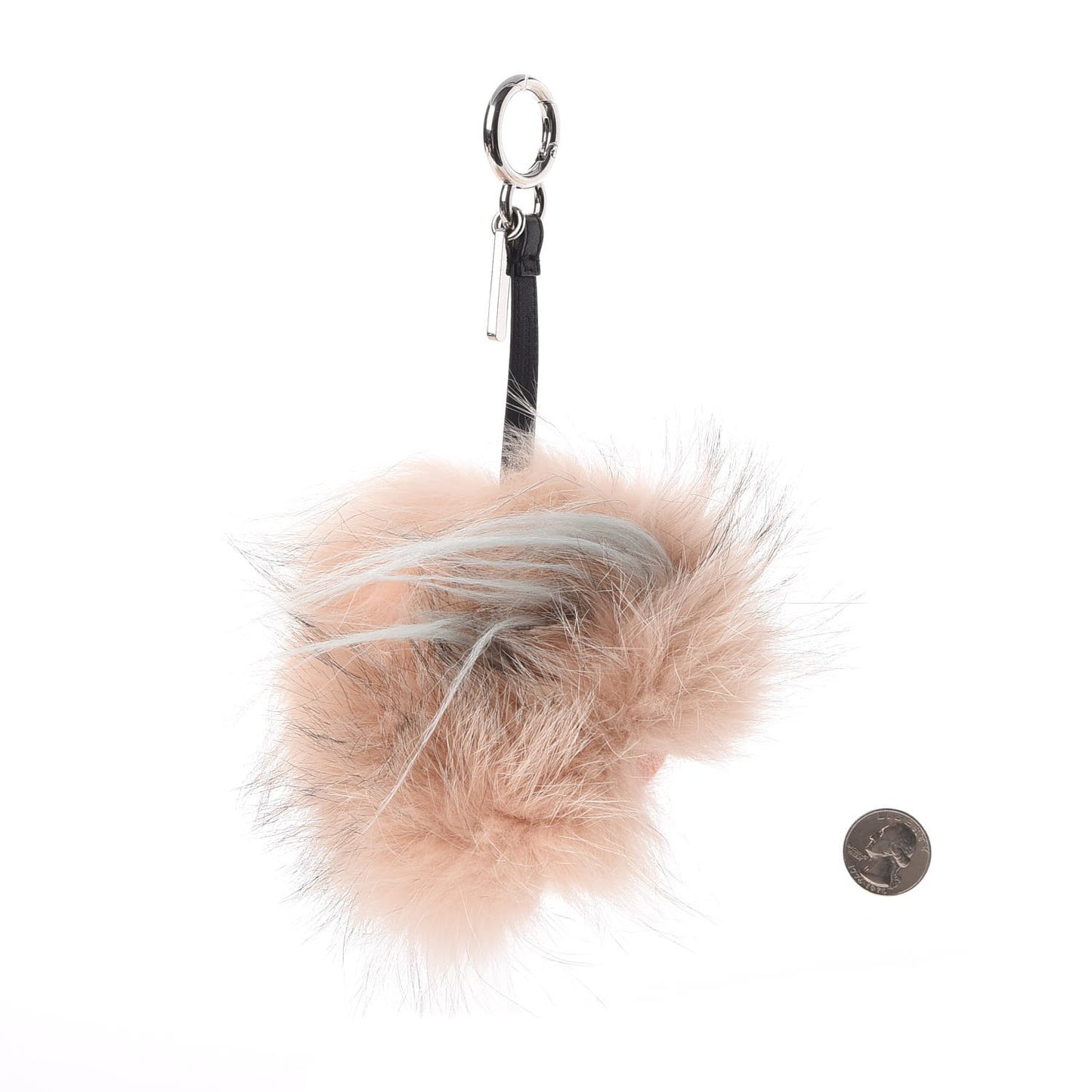 Fox Rabbit Goat Mink Fur Vitello Flamingo Furbet Monster Bag Bug Charm Light Pink