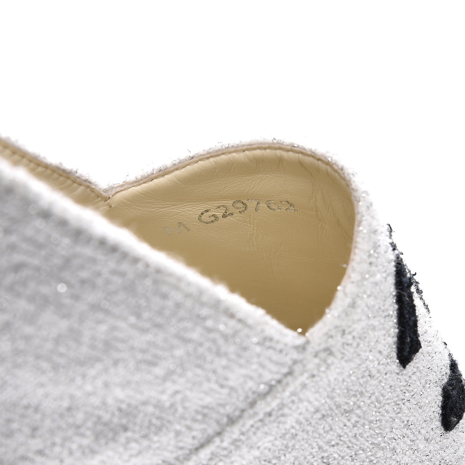 Chanel Fabric CC Espadrilles 38 Silver Black 9 of 10