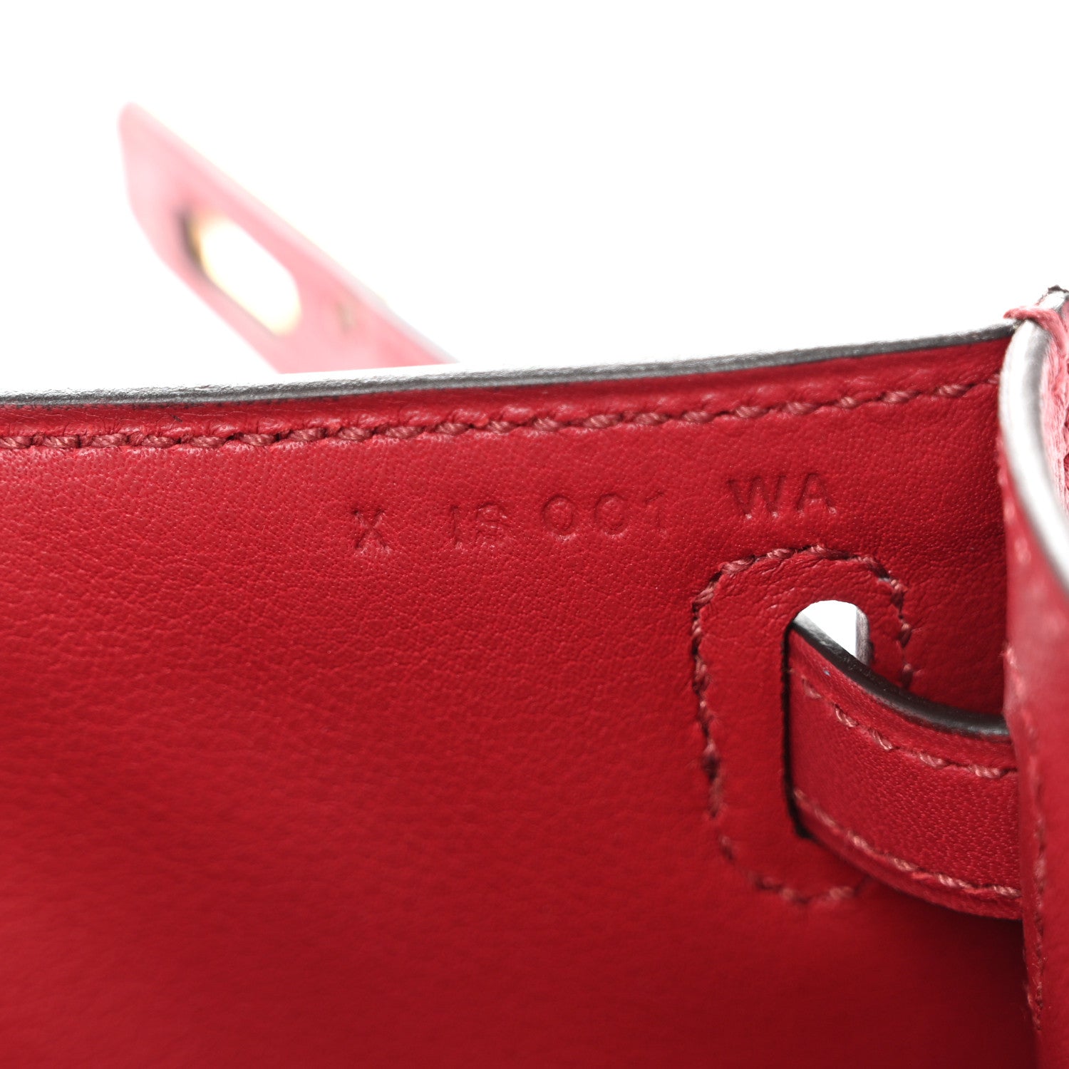 Hermes Swift Kelly Pochette Clutch Rouge Grenat 7 of 11