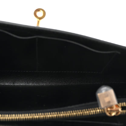 Hermes Box Kelly Wallet To Go Black 5 of 10