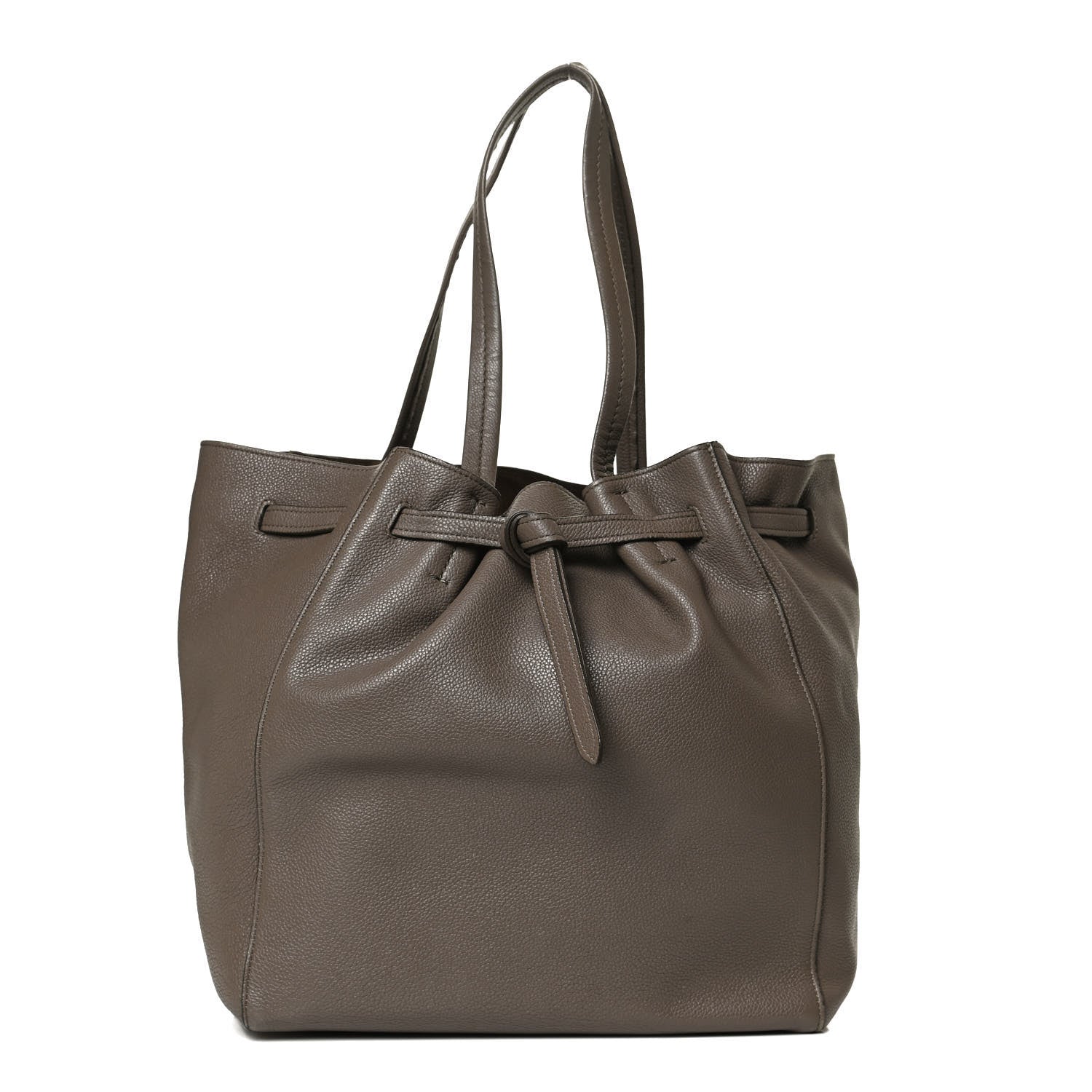 Celine Soft Grained Calfskin Small Belt Cabas Phantom Taupe 1 of 13