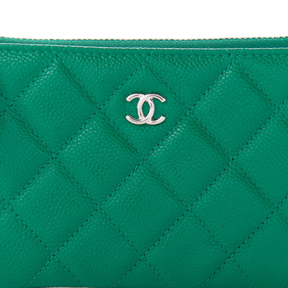 Chanel Caviar Quilted Small Cosmetic Case Green 8 of 11