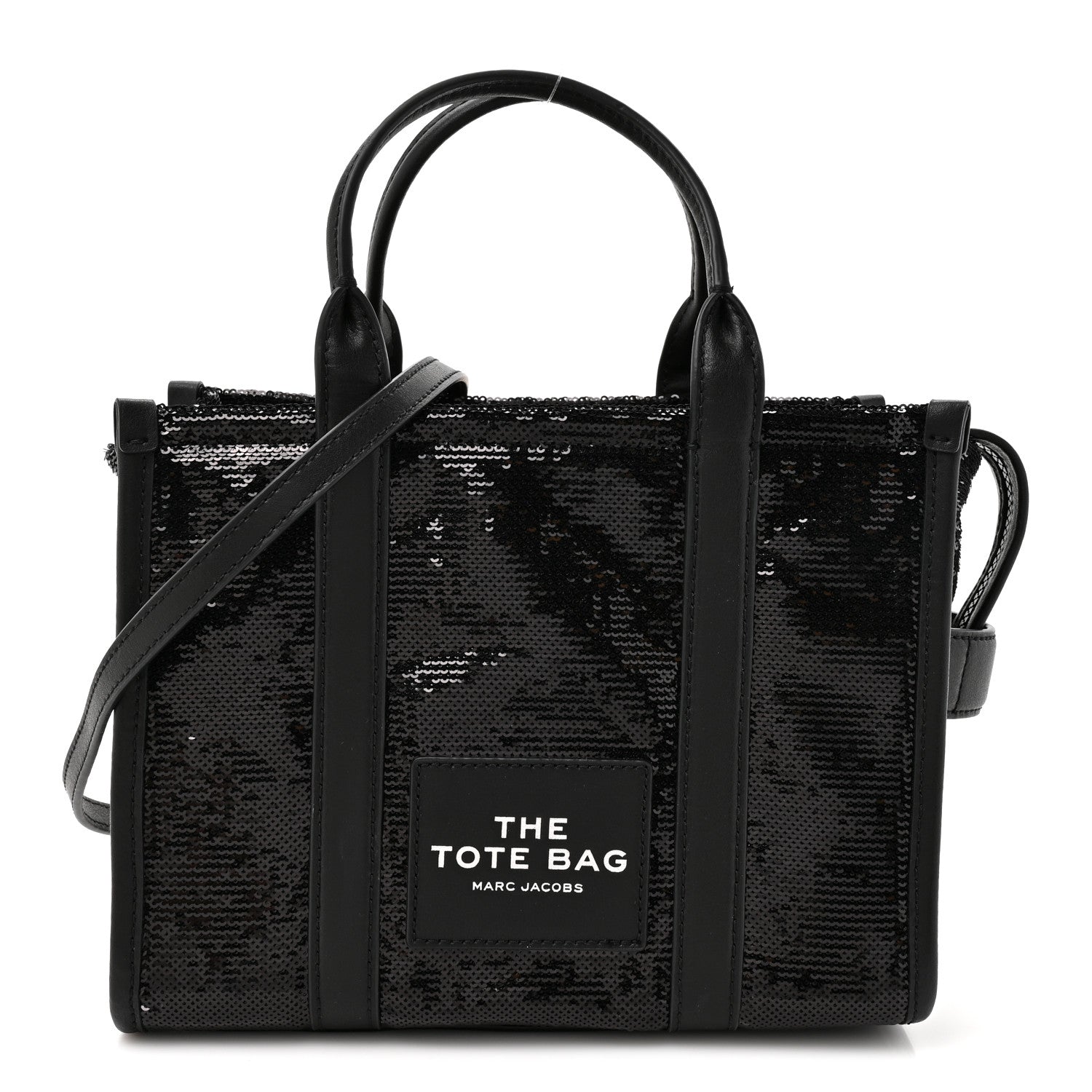 Marc Jacobs Sequin Small The Tote Bag Black 1 of 9