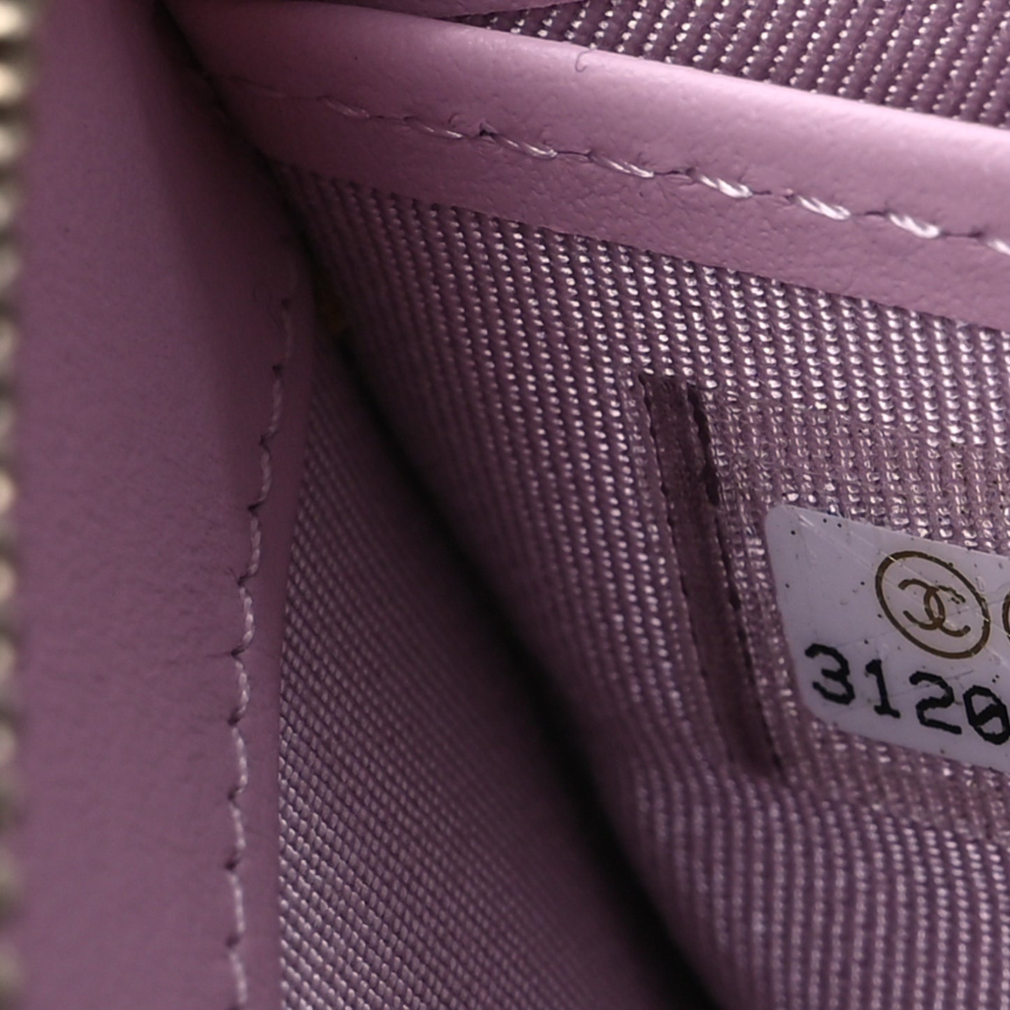 Caviar Quilted Large Gusset Zip Around Wallet Light Pink