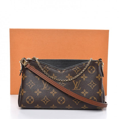 Louis Vuitton Monogram Pallas Clutch Black 10 of 10