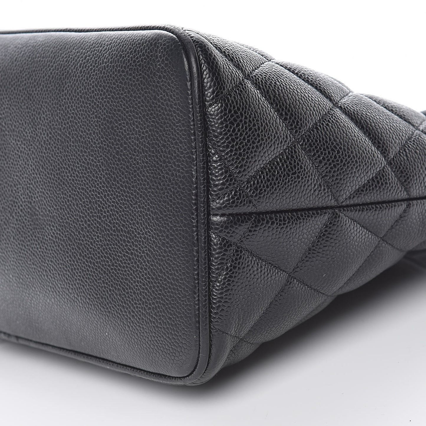 Caviar Quilted Medallion Tote Black
