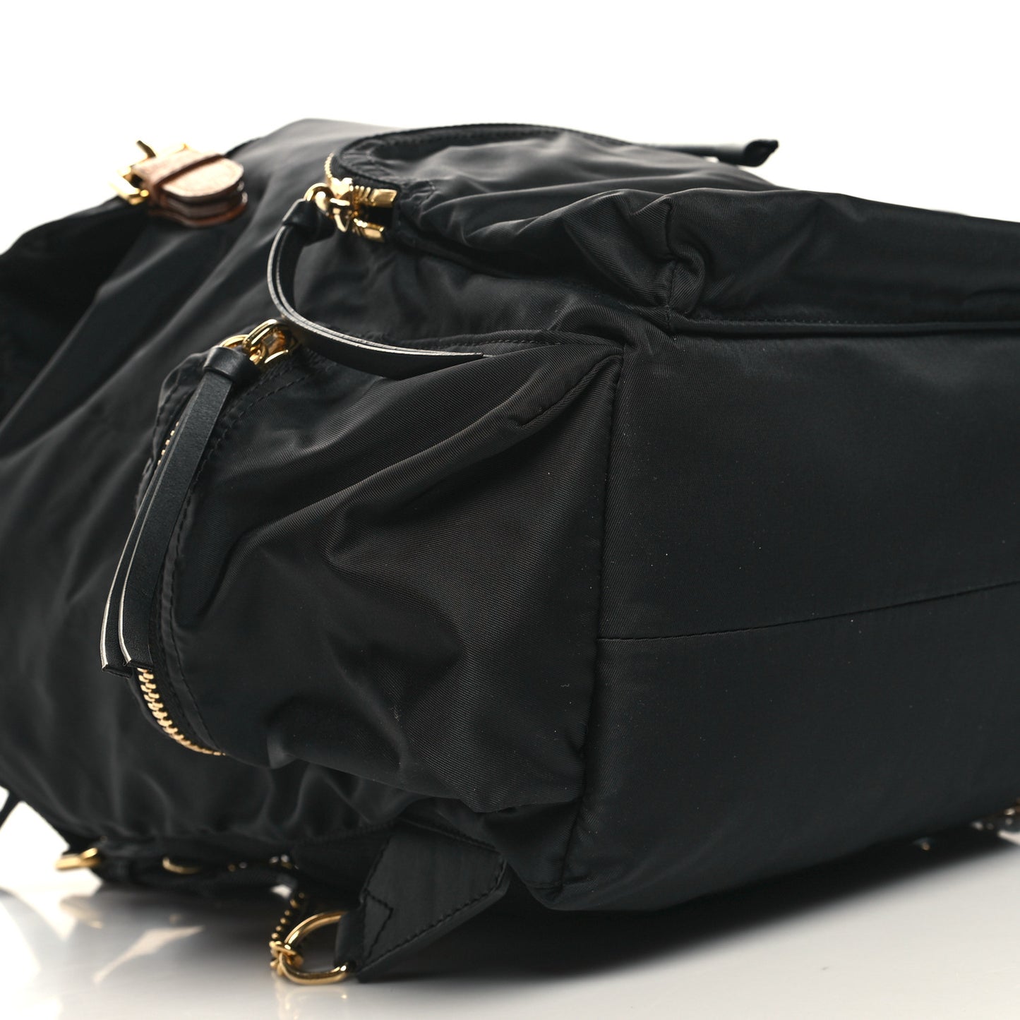 Nylon Medium Rucksack Backpack Black