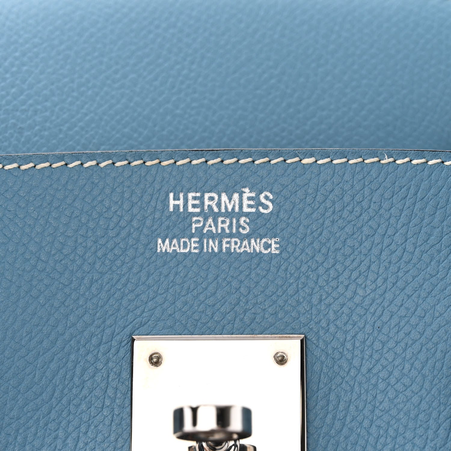 Hermes Epsom Birkin 35 Blue Jean 6 of 19