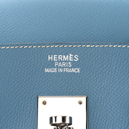 Hermes Epsom Birkin 35 Blue Jean 6 of 19