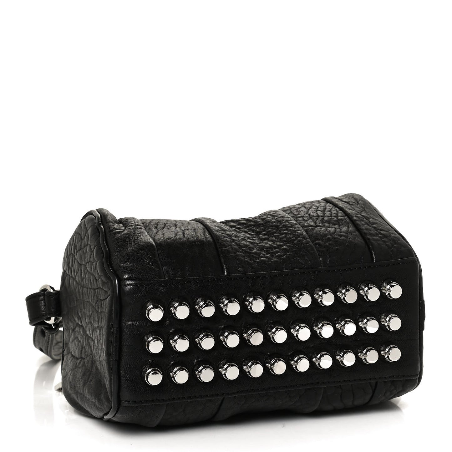Pebbled Lambskin Rockie Black Rhodium Hardware