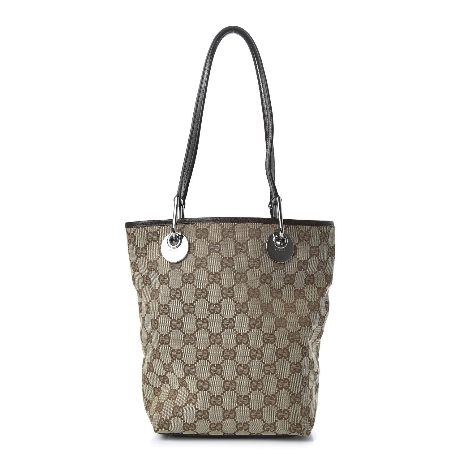 Gucci Monogram Small Eclipse Tote Brown 1 of 10