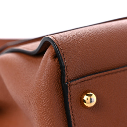 Burberry Soft Grain Calfskin Medium Dashwood Buckle Tote Brown 11 of 17