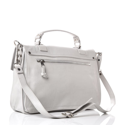Proenza Schouler Lambskin Medium PS1 Satchel Pale Steel 3 of 15