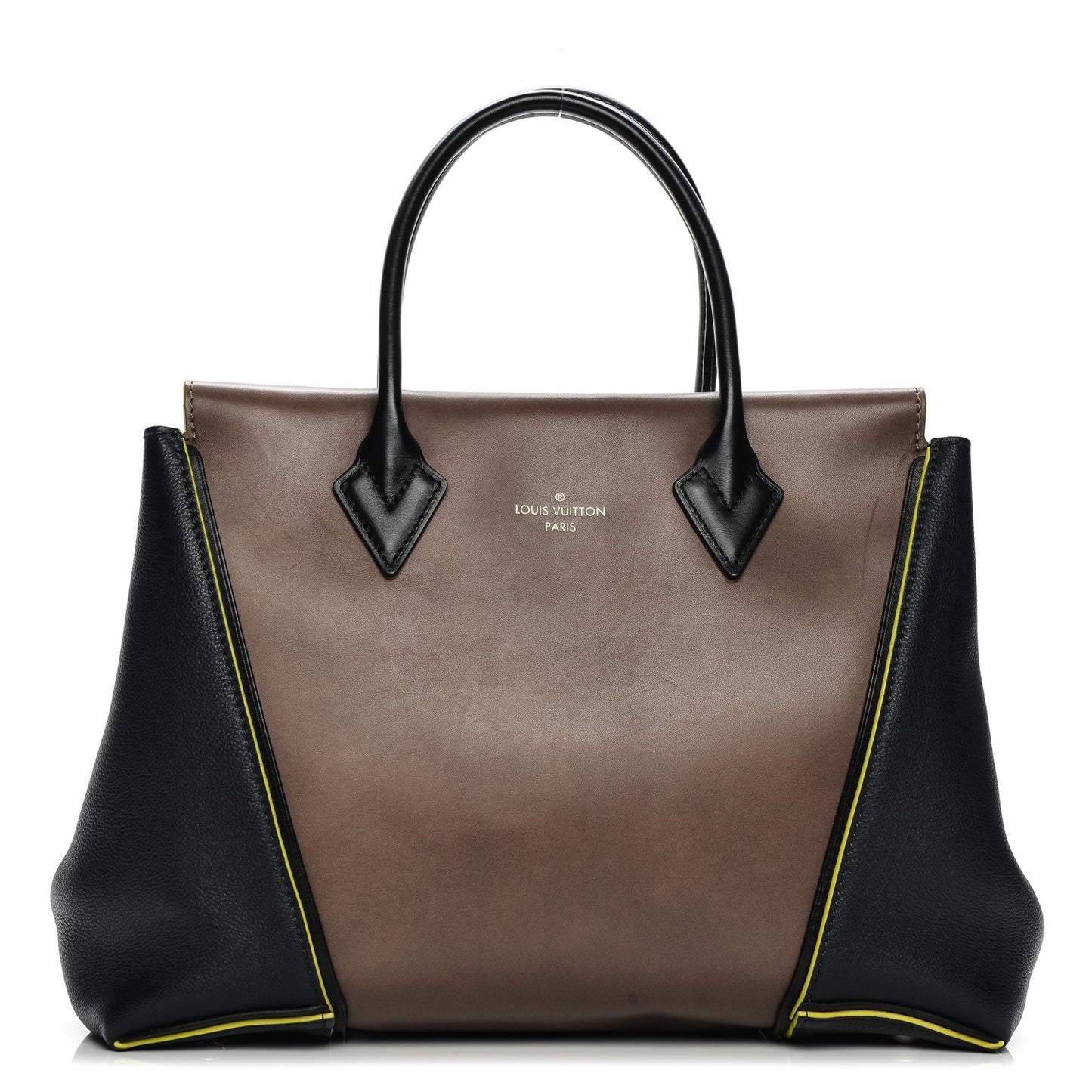 Veau Cachemire Cuir Orfevre Tote W PM Gris Neon