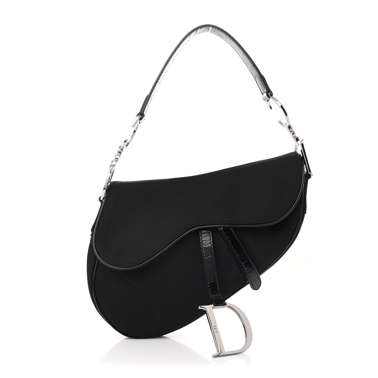 Christian Dior Nylon Saddle Bag Black 1 of 10