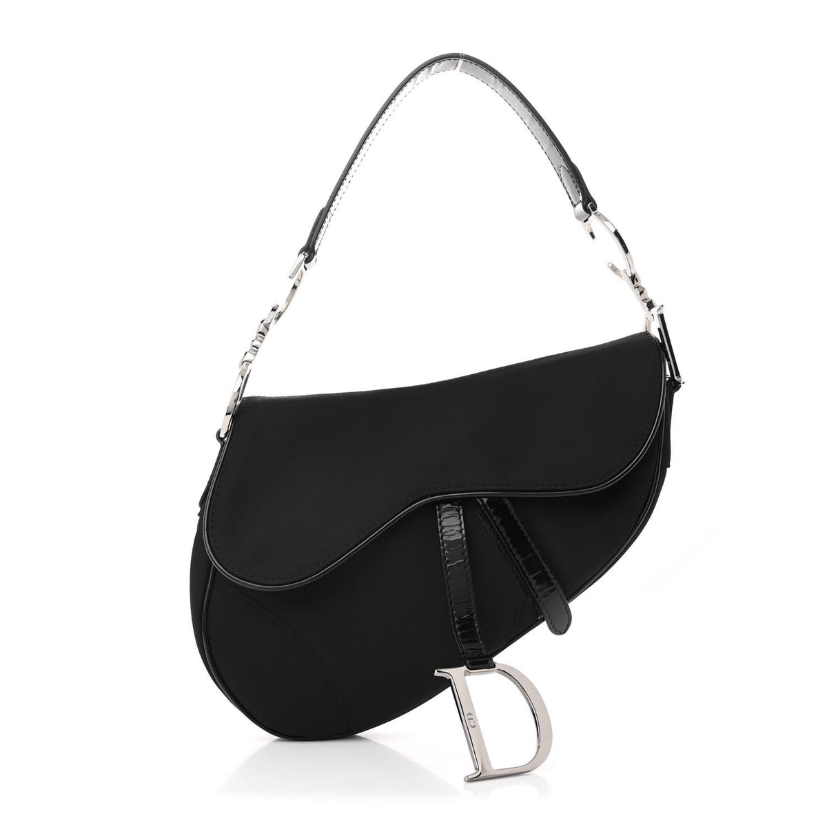 Nylon Saddle Bag Black
