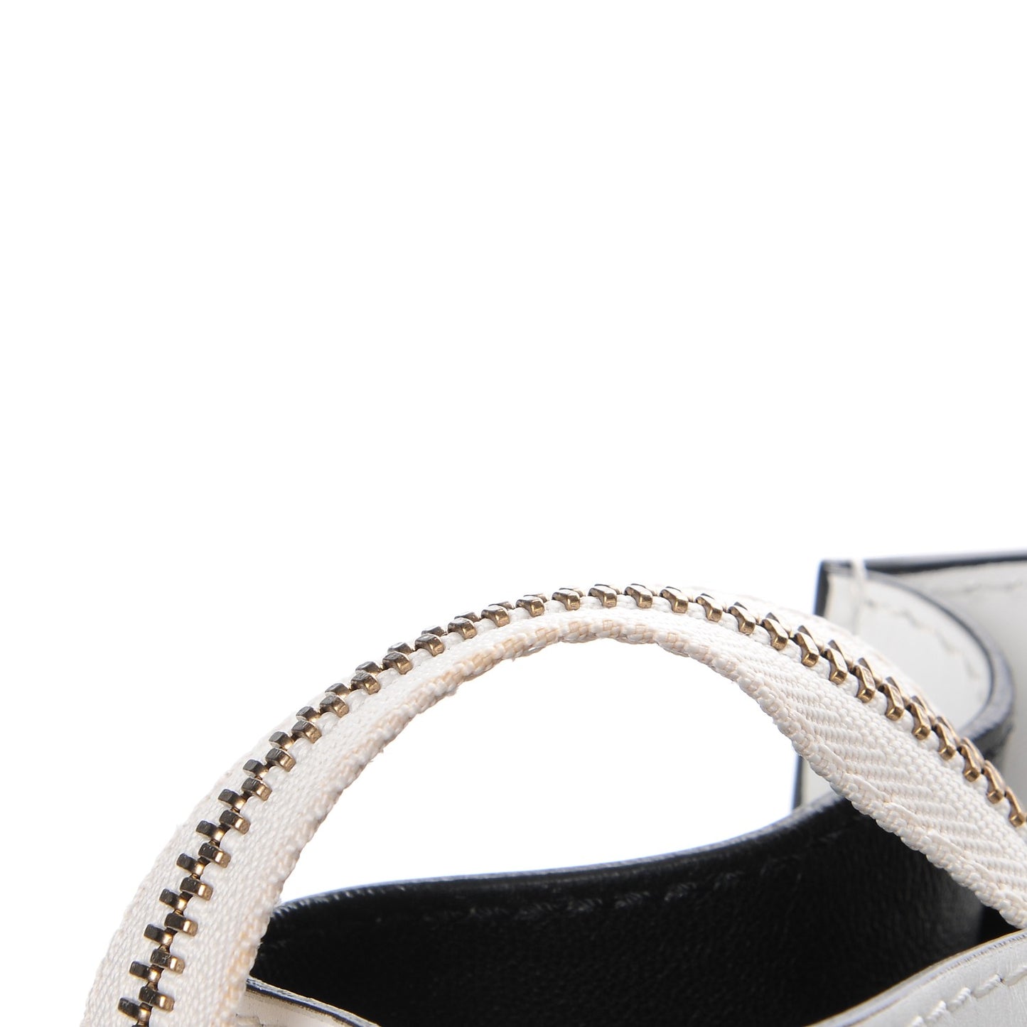 Satin Calfskin Mini Bi-Color Luggage White Black