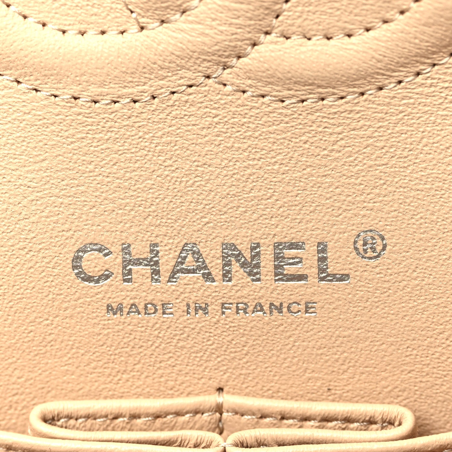 Chanel Caviar Quilted Medium Double Flap Beige 5 of 9
