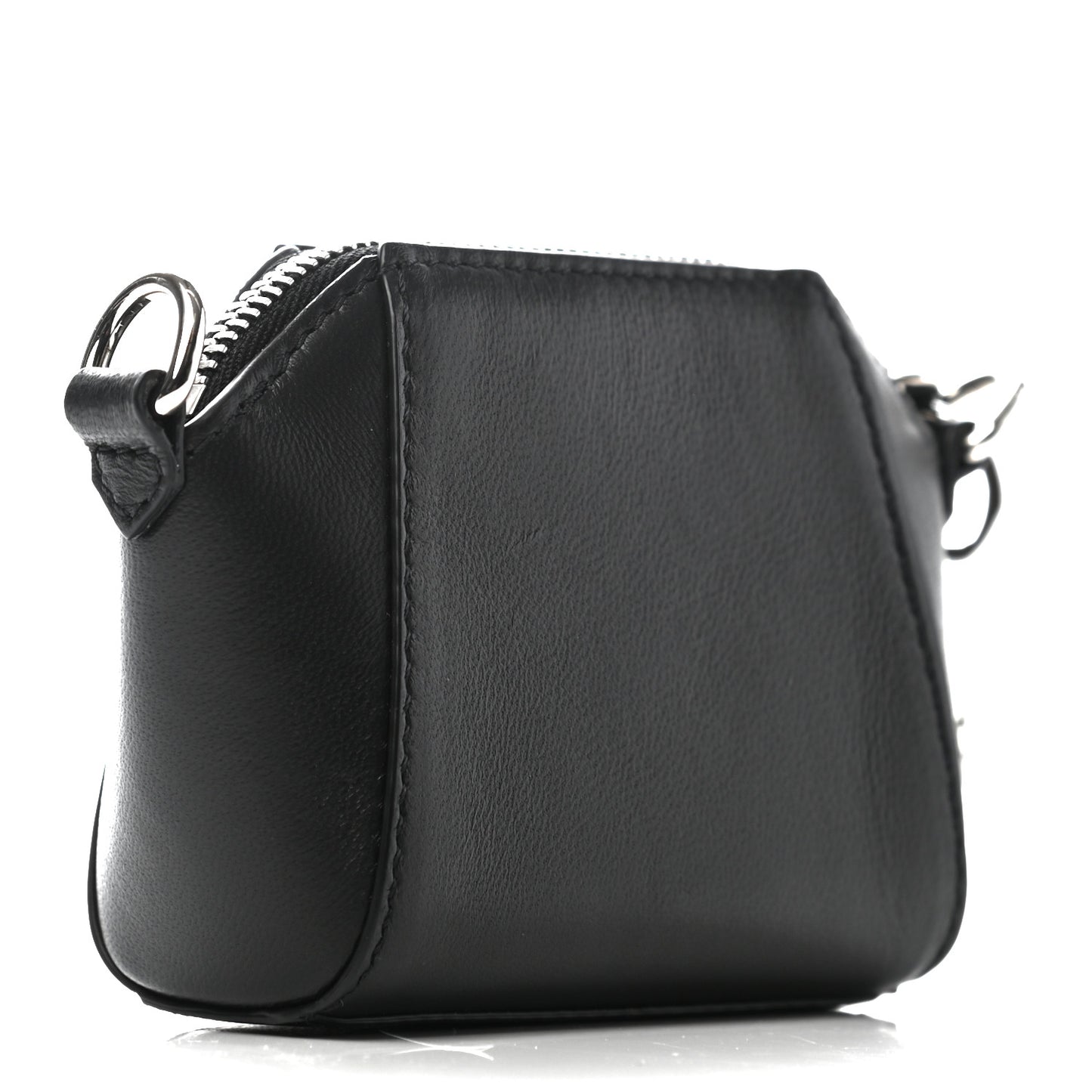 Lambskin Baby Antigona with Chain Black