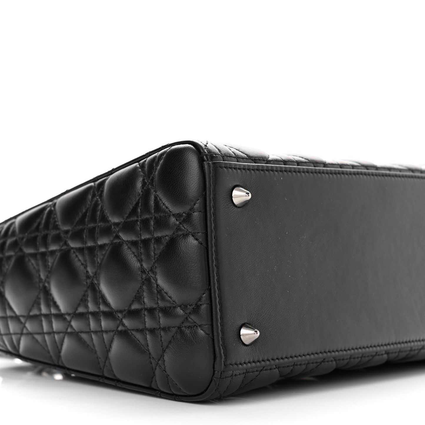 Lambskin Cannage Medium Lady Dior Black