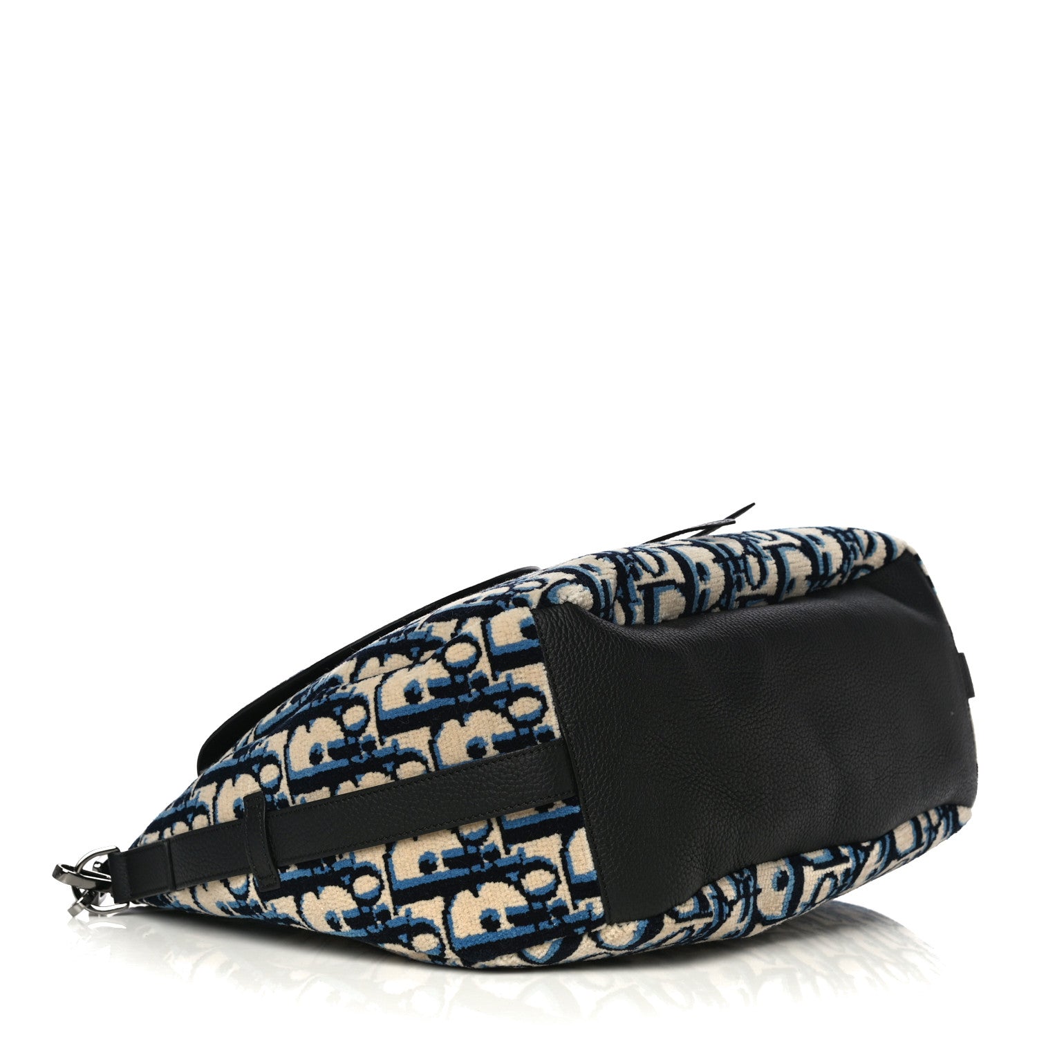 Christian Dior Oblique Saddle Soft Bag Bleu Marine 4 of 16