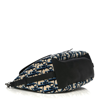 Christian Dior Oblique Saddle Soft Bag Bleu Marine 4 of 16