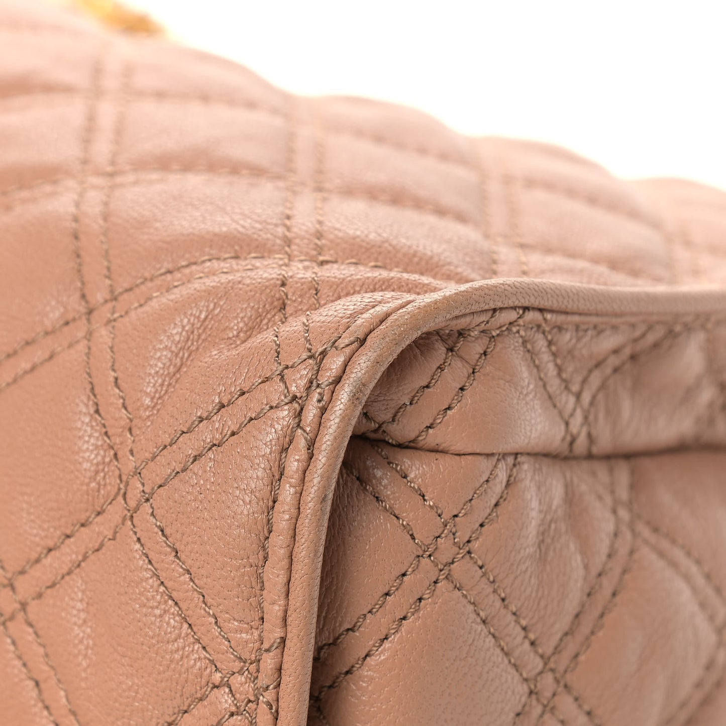 Calfskin Quilted Juliette Tote Beige